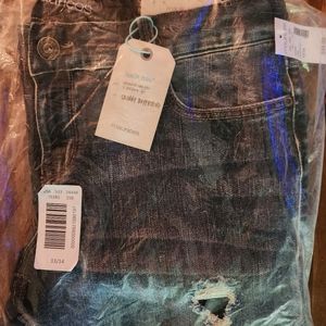 Maurices denim flex capri new